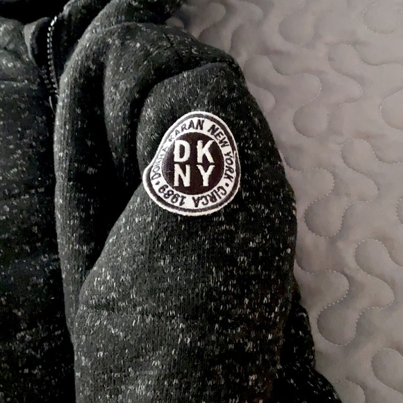 DKNY Baby Sweater Fleece Hooded Jacket - Picture 9 of 12